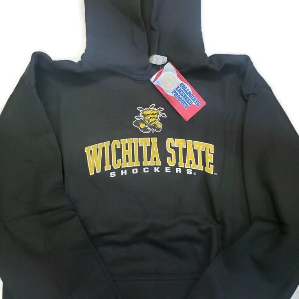 NCAA Wichita State Shockers Youth Size XL Go To Hooded Pullover Sweatshirt Black